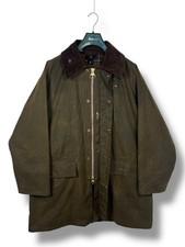 Rare Barbour Classic Burghley – Olive – C42 / 107cm (A845) Waxed Coat Men
