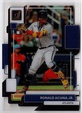 2022 Panini Chronicles Clearly Donruss Red RONALD ACUNA JR. 37 #57/100 Braves CP