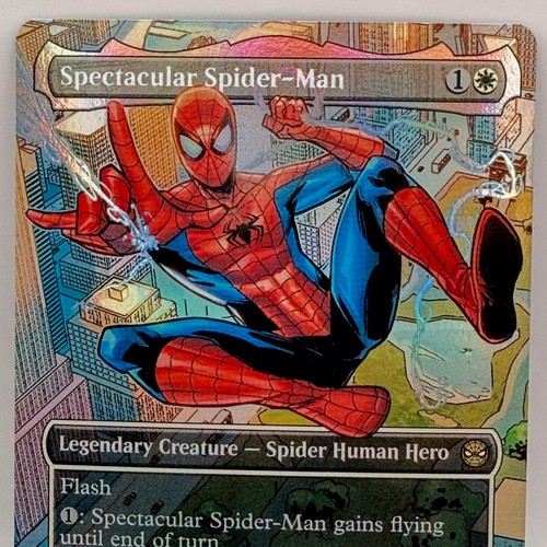 Spectacular Spider-Man 0014 Secret Lair Marvel MTG Foil Rare Borderless Card