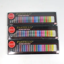 Prang Pastello 3 Sets *2 Double Sealed of Colored Paper Chalk Sets of 24 Colors 