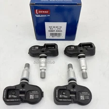 Denso 4X 42607-33021 TPMS PMV-107J For Toyota Lexus TIRE PRESSURE MONITOR SENSOR