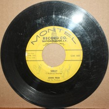 JOHN FRED **Shirley** MY LOVE FOR YOU Swamp Pop 45 on MONTEL SJM 1002