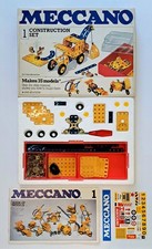 Meccano Construction Set 1 Vintage 1978 in Original Box With Manual