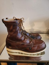 Thorogood Men's 8, Steel Toe, "Made In USA" Moc Toe Work Boot 12 UK