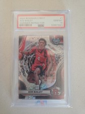 ACE BAILEY 2024-25 BOWMAN BEST U SHIMMER REFRACTOR #1 PSA 10 GEM MT Utah Jazz RC