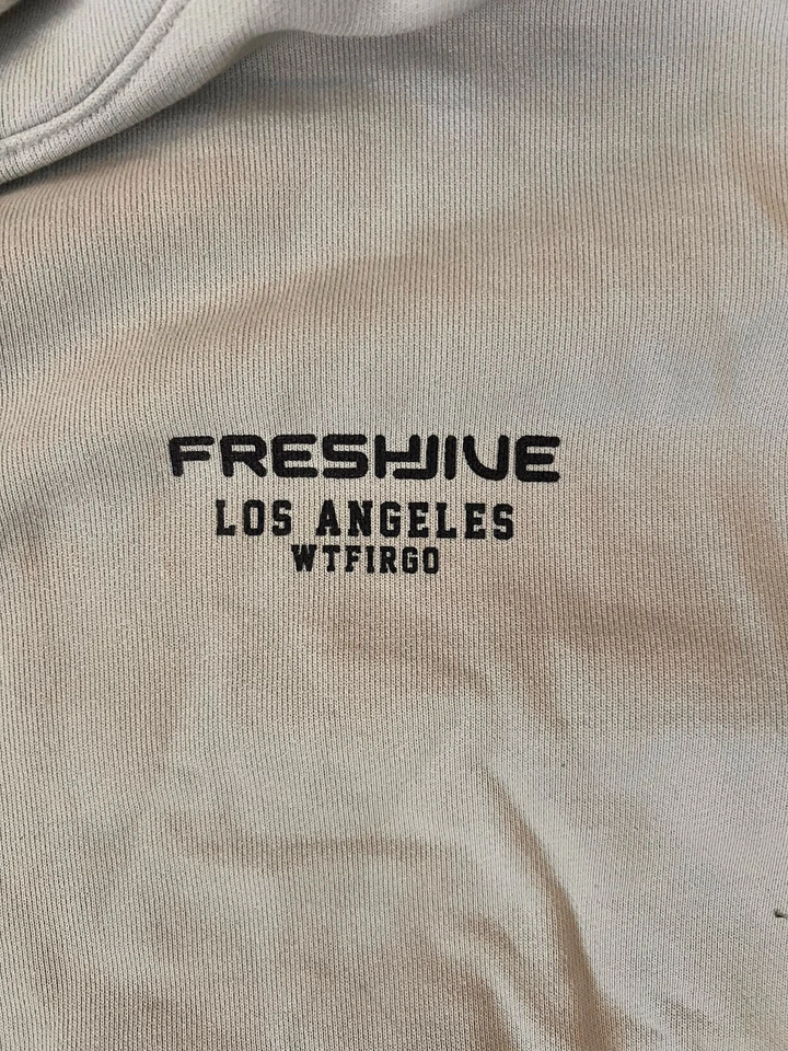 Suéter con Capucha Gris Vintage Freshjive WTFIRGO Grande Foto 4 de 4