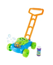 Hey Play Bubble Lawn Mower - Toy Push Lawn Mower Bubble Blower Machine, Walk beh