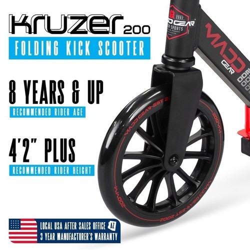 Folding Kick Scooter Kids Teens Adults Adjustable Lightweight Portable Commuter - 第 3/10 張圖片