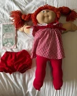 Vintage 1982 Cabbage Patch Kids Girl Doll - Original Dress, plus extras
