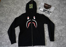 BAPE®︎ Embroided Shark Hoodie Japan - MEDIUM 100% Authentic ✅ FREE SHIPPING