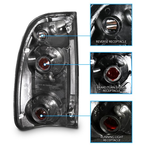 Luces traseras de freno negras para camioneta Toyota Tundra 2000-2006 - Imagen 3 de 9