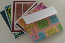 NEW Lot of 6 HANDMADE Blank Inside Greeting Card w Envelopes Birthday Sympathy..