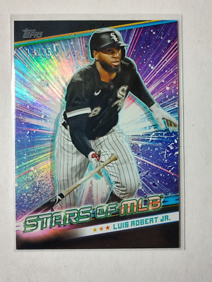 rare baseball cards 2024 2024 TOPPS STARS OF MLB BLACK LUIS ROBERT 19/25 BASEBALL CARD #SMLB-6 RARE!