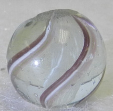 18668m Peewee .50 Inches German Handmade Latticino Swirl Marble NM