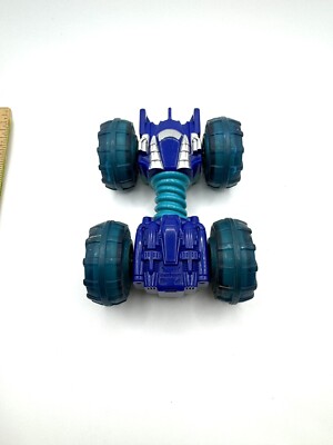 Vintage Double-sided Blue Green Toy Car Stunt Rolling Off-Road Vehicles  G20