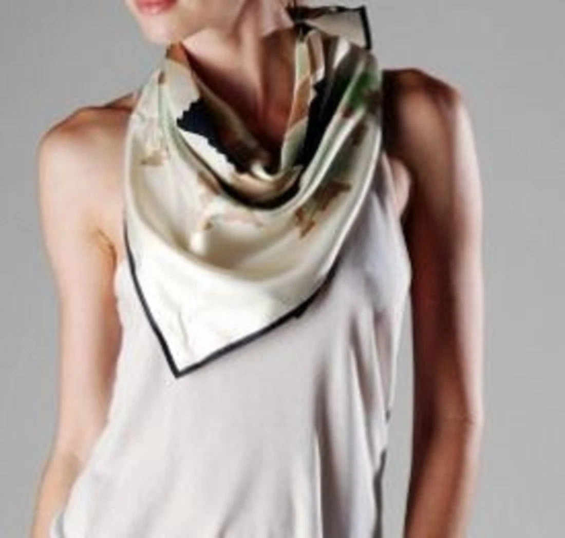Prada geometric-print silk scarf - Blue