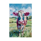 Watercolor Cow Premium Matte Poster (Unframed)