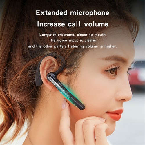 New Business Headset Hands-free Bluetooth Call Earphone for iOS Android Phone - Zdjęcie 4 z 10