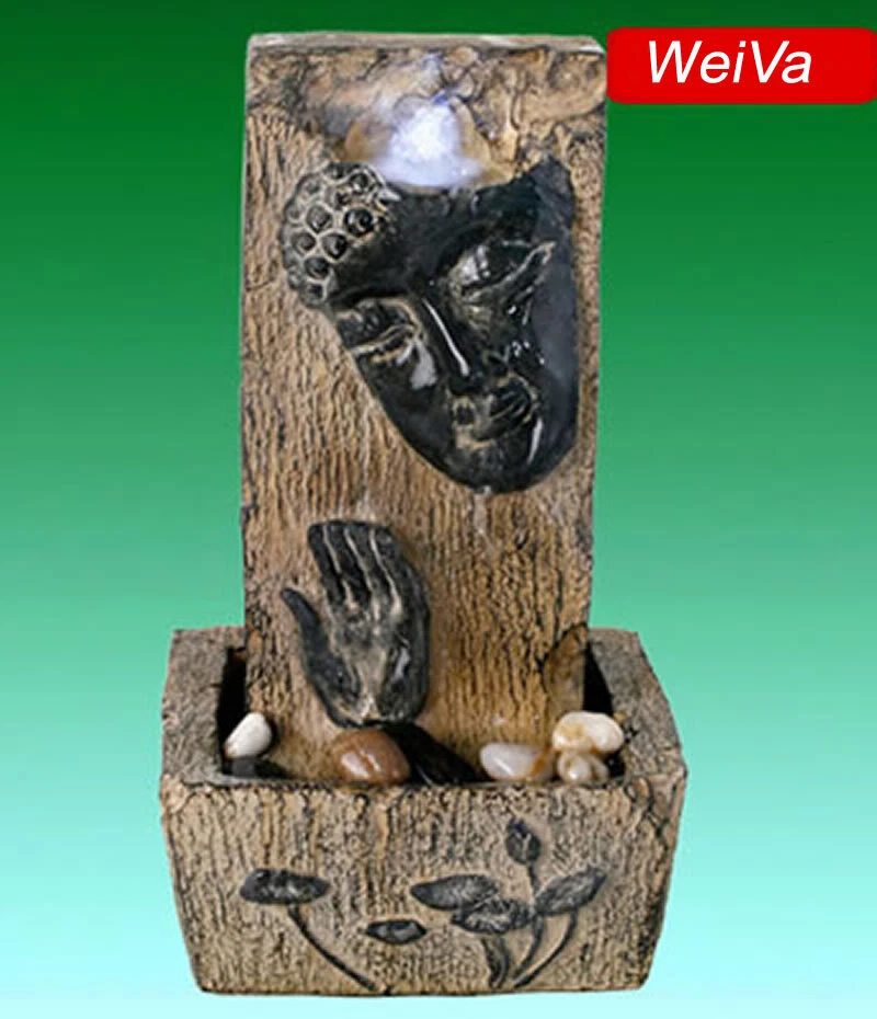WeiVa Hochwertiger LED Zimmerbrunnen mit Figuren im Feng Shui-Stil 823 B Ware - Bild 1 von 1
