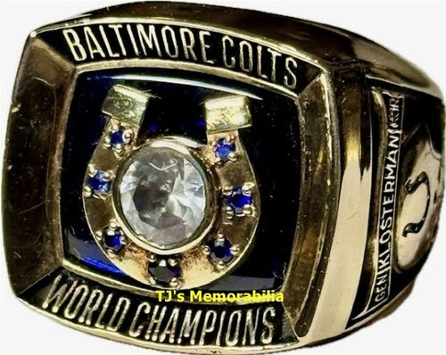 1970 BALTIMORE COLTS SUPER BOWL V CHAMPIONS CHAMPIONSHIP RING JOSTEN 14K GOLD - Picture 2 of 6