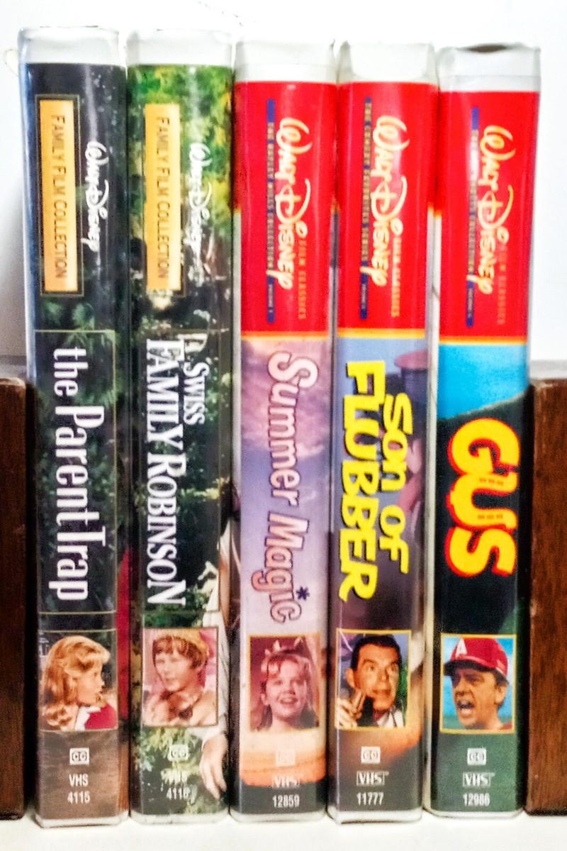 Lot of 5 Walt Disney Film Classics & Family Film Collection (VHS