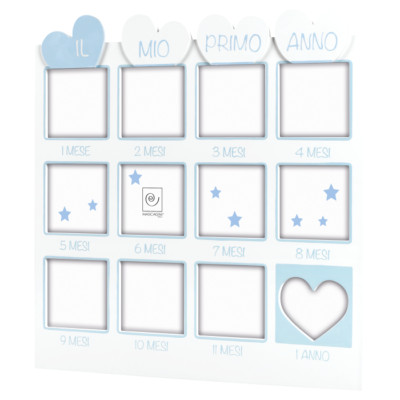 Mehrsitzer Fotohalter Geschenkidee Geburt himmlisches Kind 1 Jahr Masc *85099