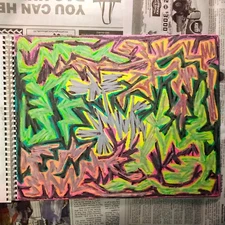 Drawing 11X14" Oil Pastel on Paper