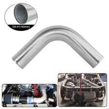 90 Degree OD 102mm 4" Aluminum Intercooler Intake Pipe Piping Tube Hose L=500mm