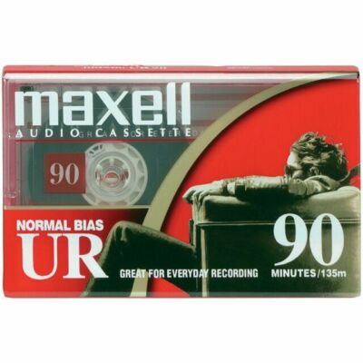 Maxwell UR 90 Minute Blank Audio Cassette Tapes Normal Bias Pack Of 2