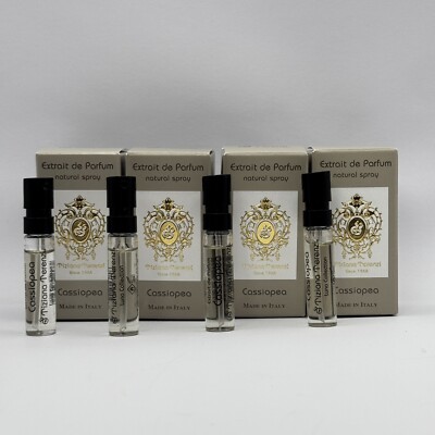 Lot of 4 Tiziana Terenzi Cassiopea Extrait de Parfum 1.5ml Natural Spray NEW!