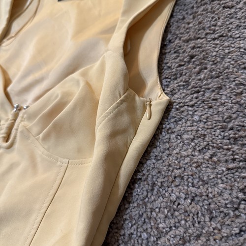 Zara Womens Metal Pastel Race Chic Luxury Piece Bodysuit Yellow Size XS 8605/318 - Picture 8 of 17