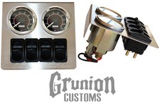 Air Ride Suspension Stainless Gauge Panel W 200psi Gauges Manual Paddle Valves