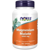 Now Foods, Magnesium Malate, 1000Mg, 180 Veg. Tabletten - Blitzversand