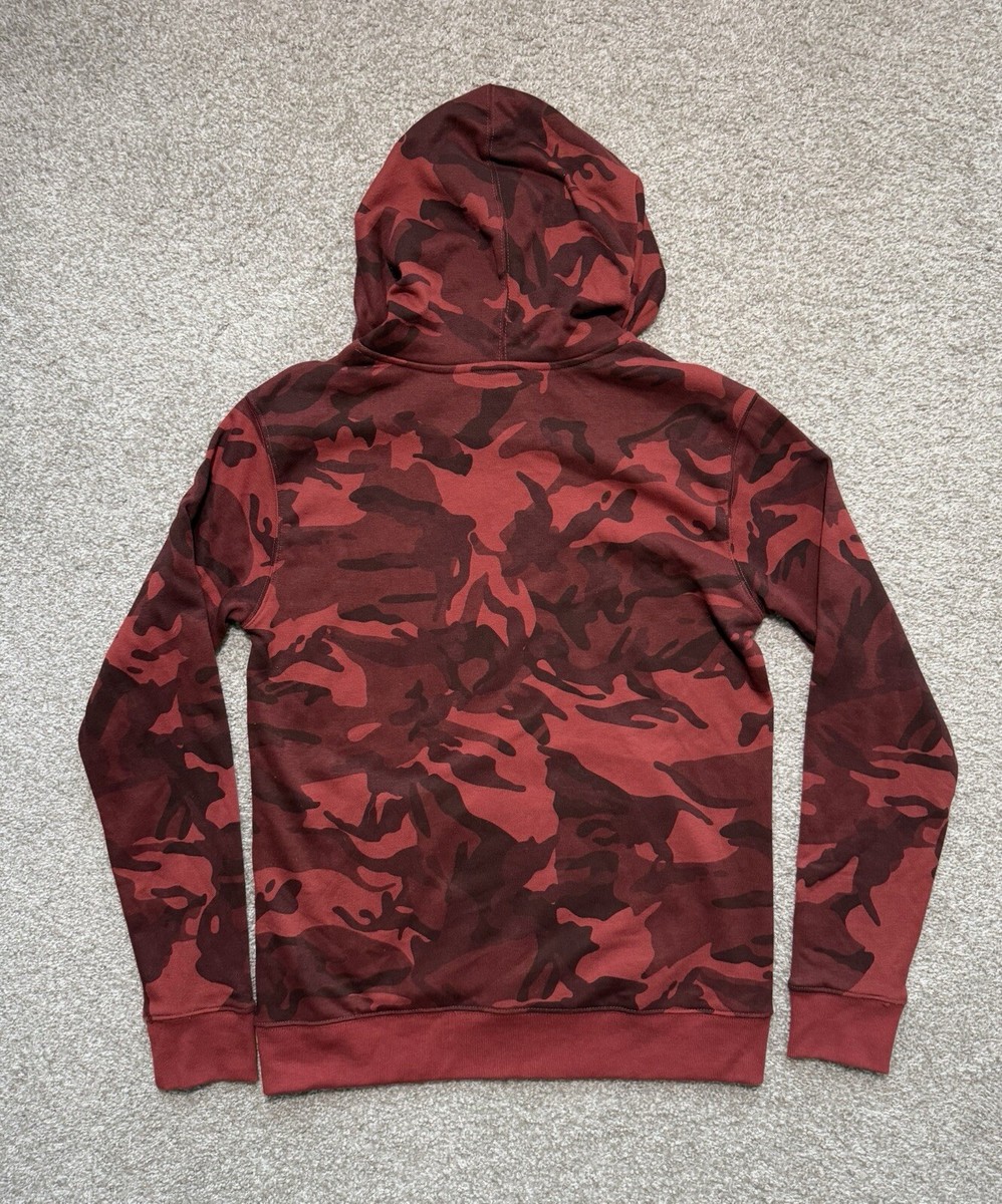 Young LA activewear men's red camo pull over hoodie size medium | eBay