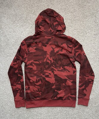 Young LA activewear men's red camo pull over hoodie size medium | eBay