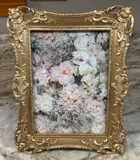 Isaac Jacobs Gold Tone Photo Frame. Abstract Swirls. Vertical Or Horizontal. New