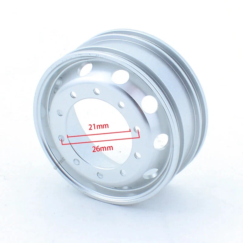 2pcs Metal 20mm/25mm Wheels Hub Rim for 1/14 Tamiya RC Truck SCANIA LESU Car - Image 2 of 4