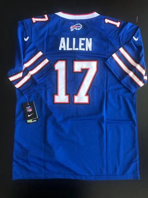 Nike Men's On Field Josh Allen #17 Buffalo Bills Blue Jersey Size MEDIUM NWT