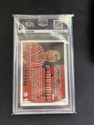 その他 Allen Iverson rc auto topps 1996-97 Topps #171 Allen Iverson RC ROOKIE 76ERS HOF | eBay