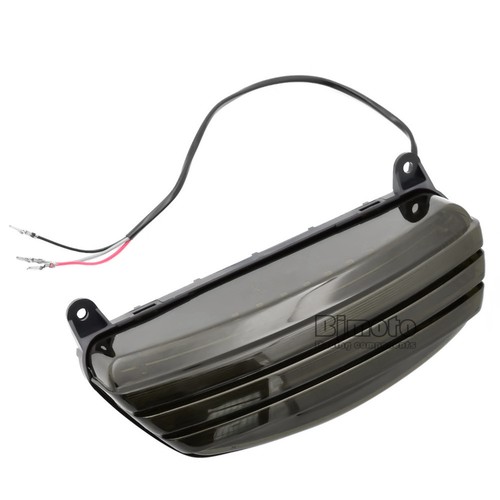 Fender Tail Brake LED Light Smoke Lens For Harley Softail FXST FXSTB FXSTC BJ1 - Foto 9 di 11
