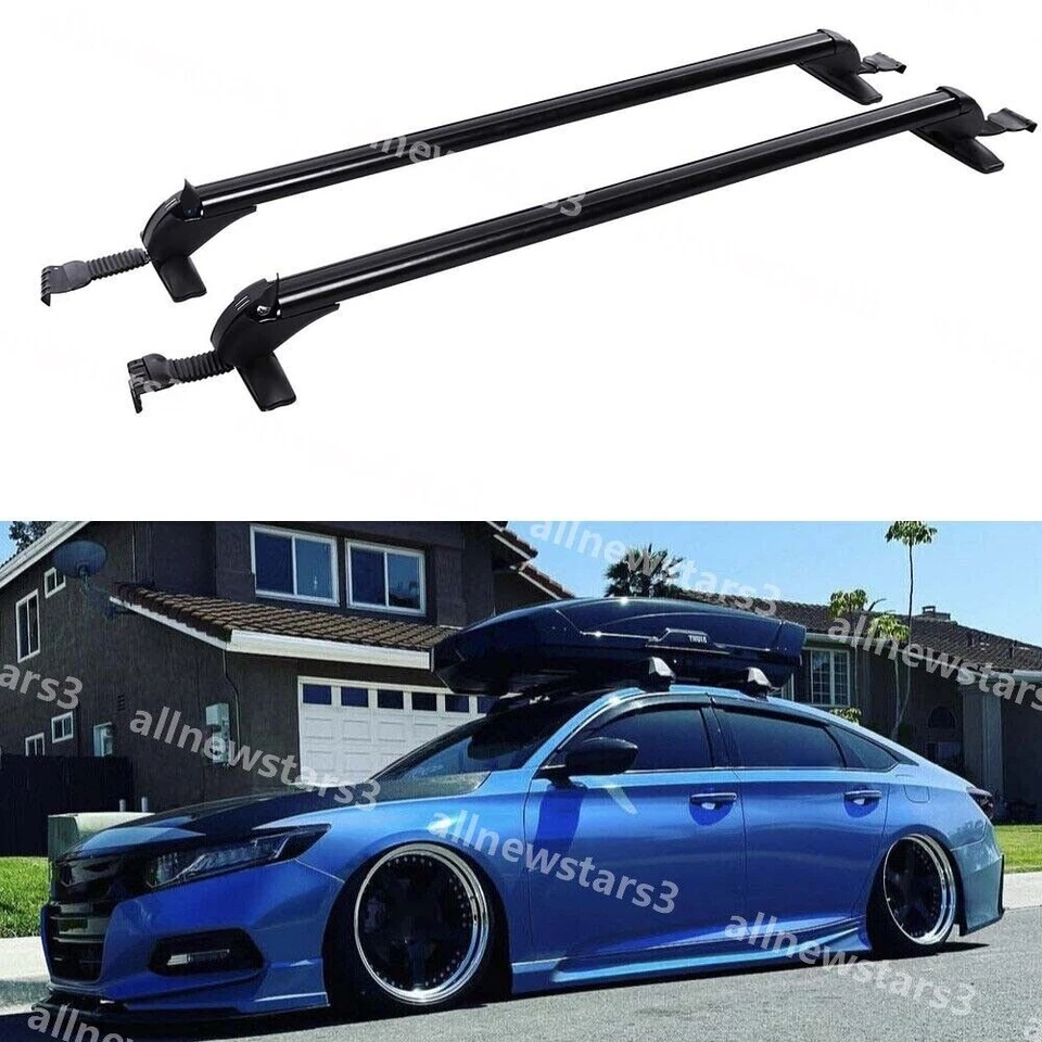 For Honda Accord Crosstour 43.3" Roof Rack Crossbars Luggage Cargo Carrier +Lock Foto 2 de 4
