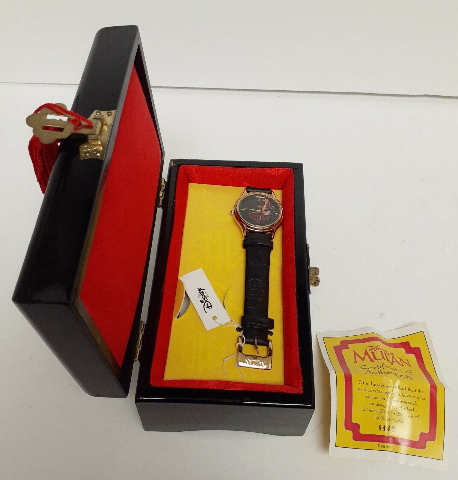 Disney Mushu Mulan Watch Limited Edition w COA VTG New in the Orig Box  446/5000