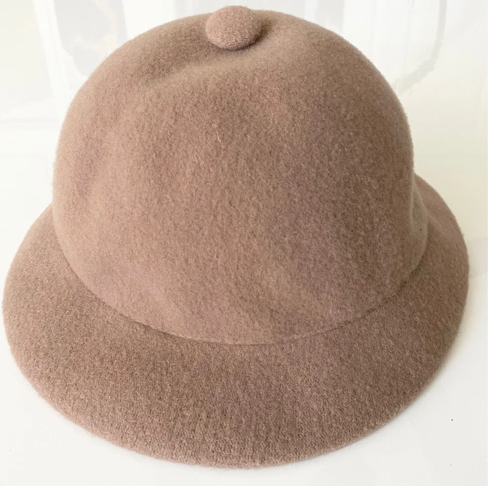 KANGOL Heritage Camel Marrón Tostado De Colección Mezcla de Lana Safari Sombrero Cubo GRANDE UNSX Foto 2 de 4