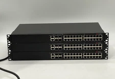 Lot of (3) Brocade ICX6450-24 24-Port Gigabit Ethernet Network Switch & PSU