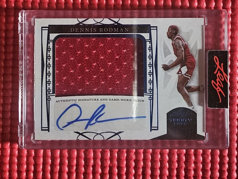 Dennis Rodman Auto Memorabillia and Game Used Patch Number Card 11/16 #PA-DR1 - Image 4 of 4