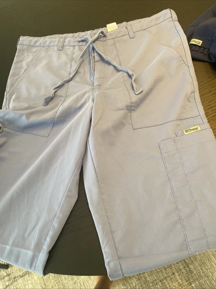 Conjunto Médico Hombre 2 Pantalones, S-Grey's Anatomy Azul Marino Claro y Oscuro Cuello en V Talla M Foto 4 de 4