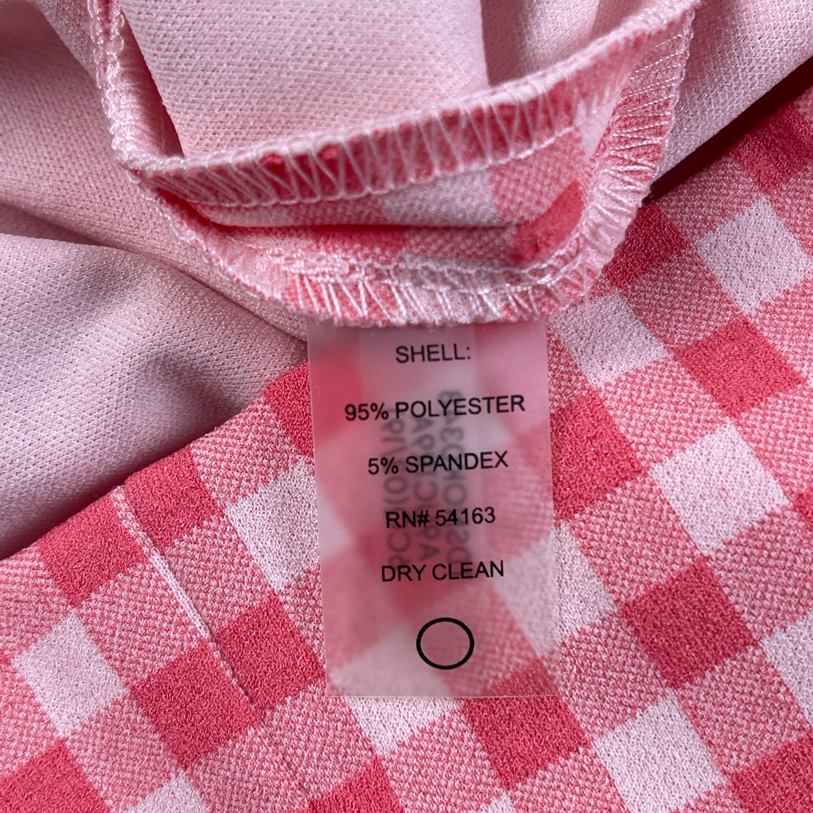 Tommy Hilfiger Women's Dress Size 2 Pink White Gingham Short Sleeve Preppy thumbnail 11