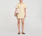 Sandro Paris Women's Dress Size 42 FR / XL Collared SFPRO03597 RRP: 245 €
