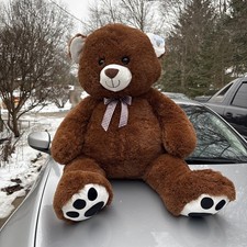Oso de peluche Goffa Giant Jumbo 48" peluche colorido raro 48x28x13"