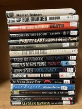 Marian Babson 16 Book Lot A Walker’s Mystery ~ Incredible/St Martin’s.. HC/DJ